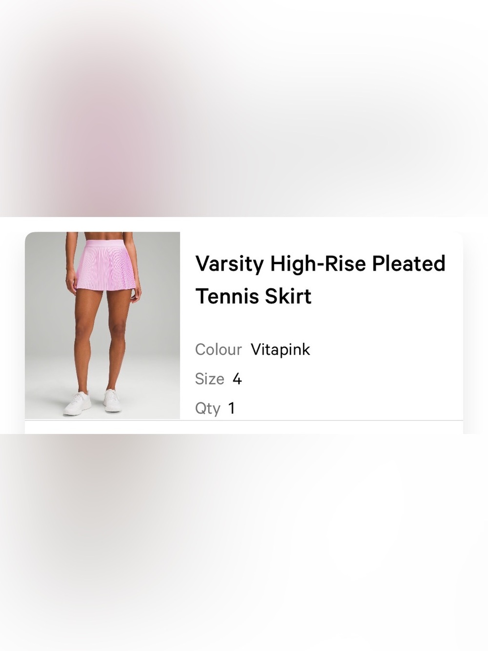 Lululemon Varsity High-Rise Pleated Tennis Skirt in VitaPink